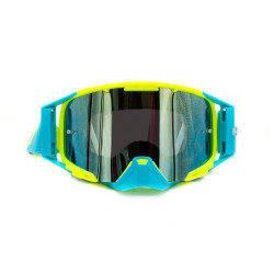 Gogle ASIX AS3 żółto - niebieskie mat lustro błękitne